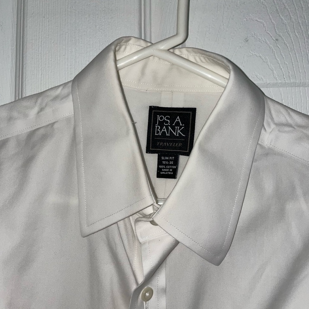 Jos. A. Bank Traveler Men's Cream Dress Shirt